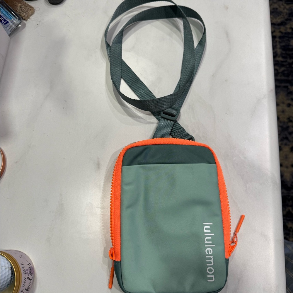 lululemon athletica Green and Orange Belt Bag